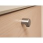 S Buton POINT efect inox, diametru 28mm